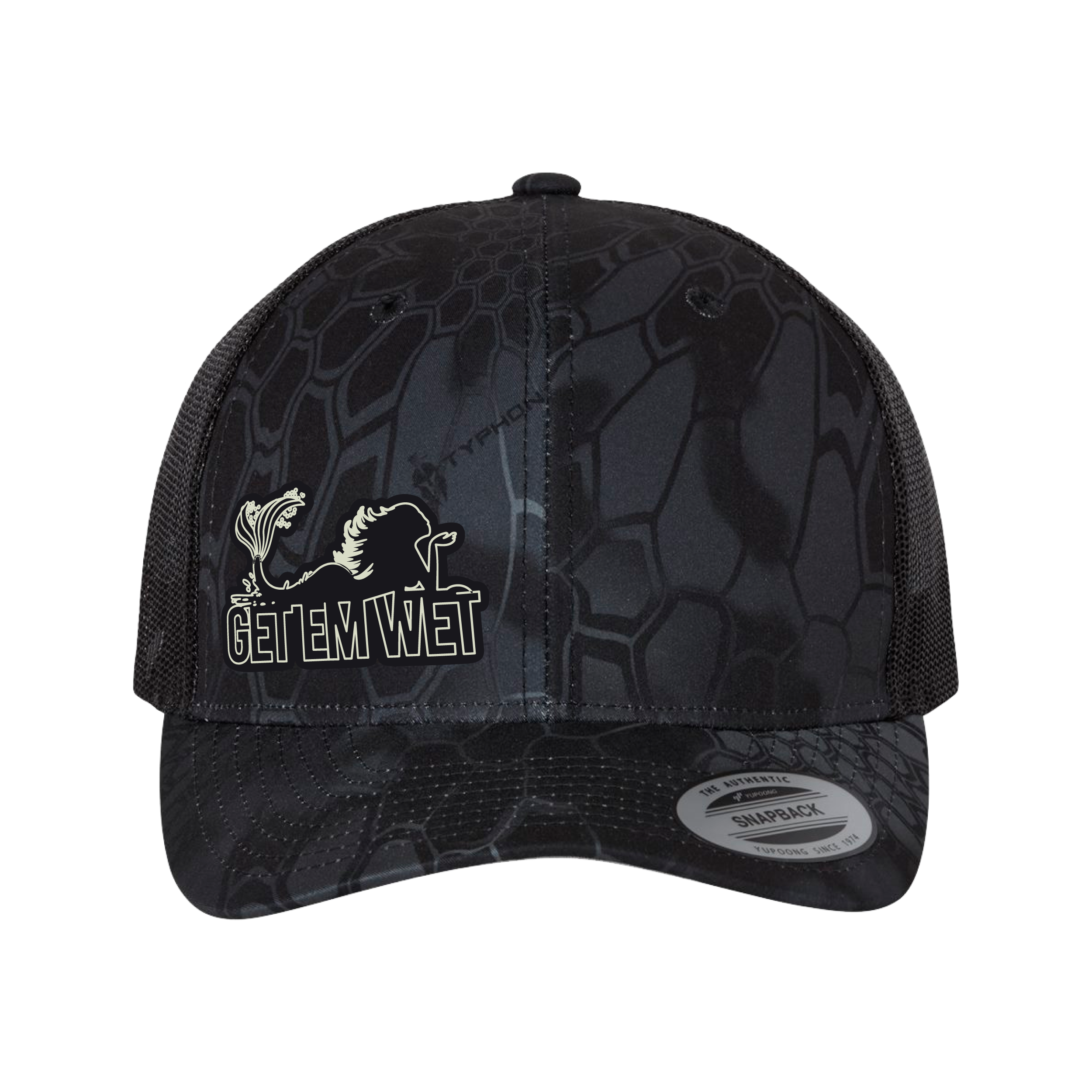 Get Em Wet Logo Black Glow in the Dark Hat