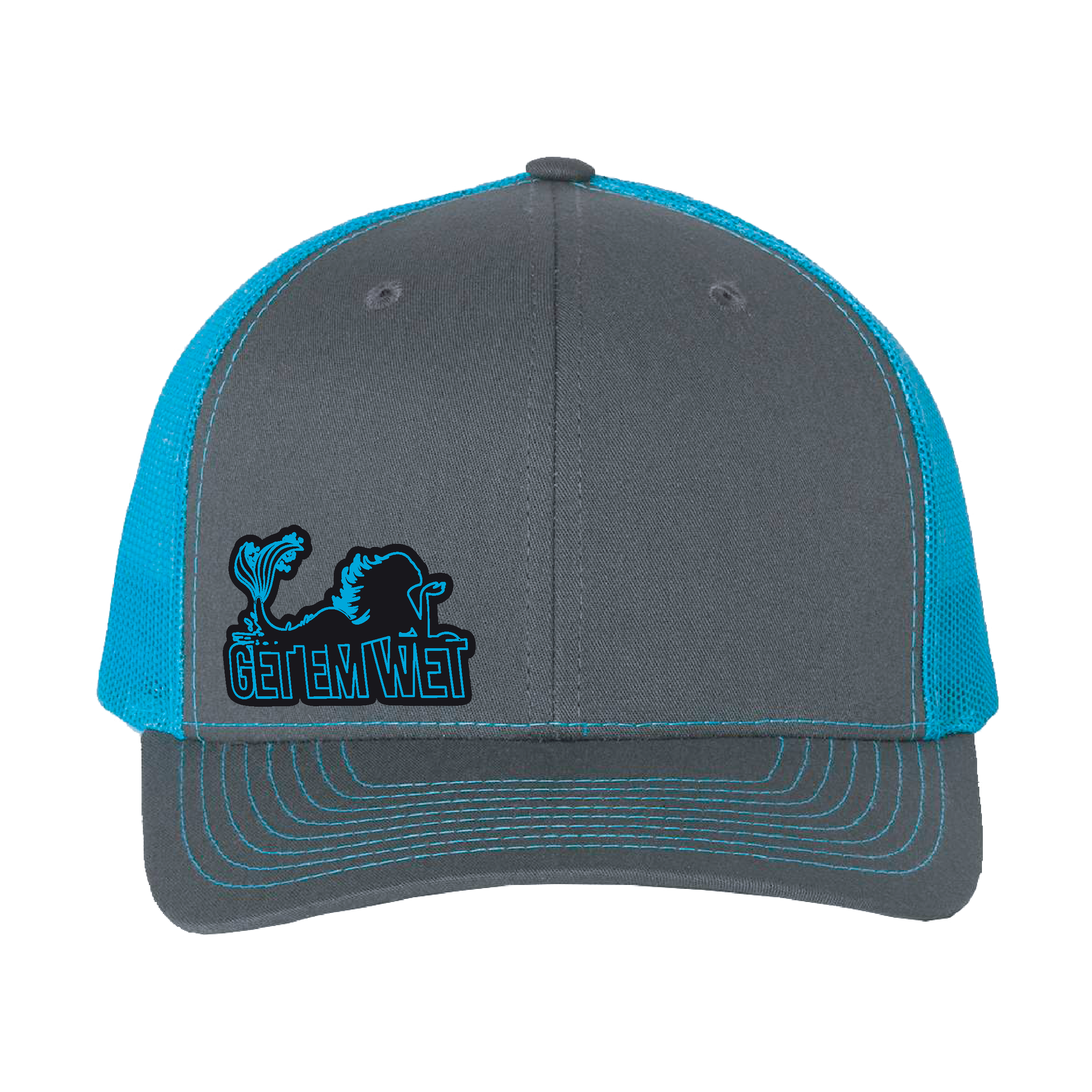 Get Em Wet Logo Blue Hat
