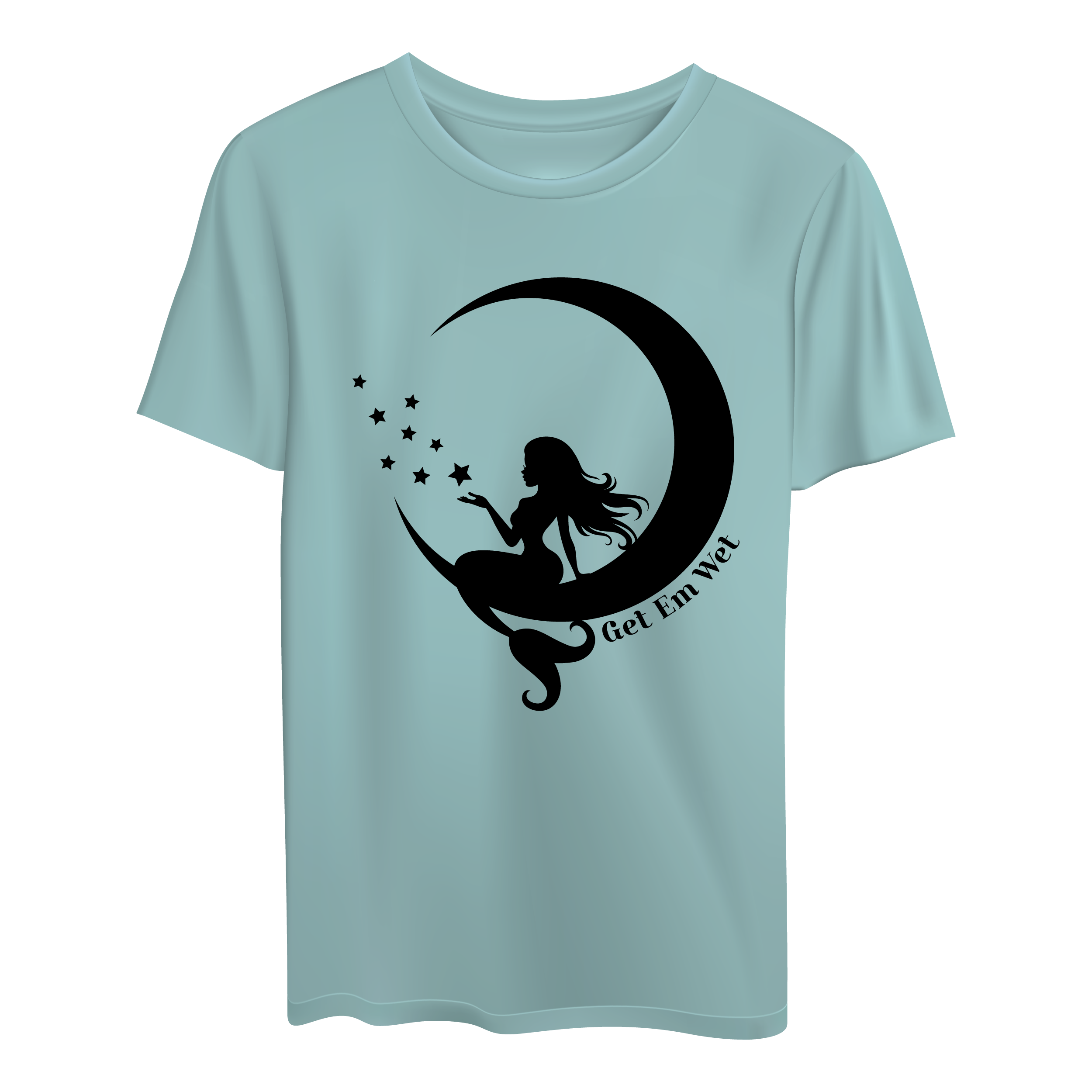 Moon Mermaid Short Sleeve Shirt