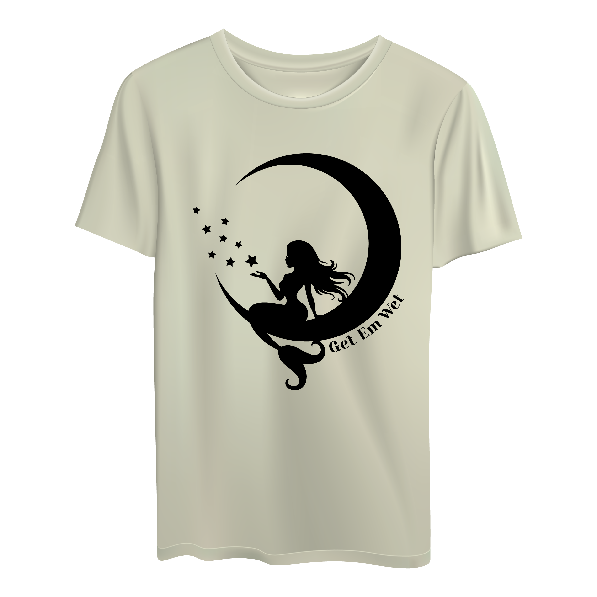 Moon Mermaid Short Sleeve Shirt
