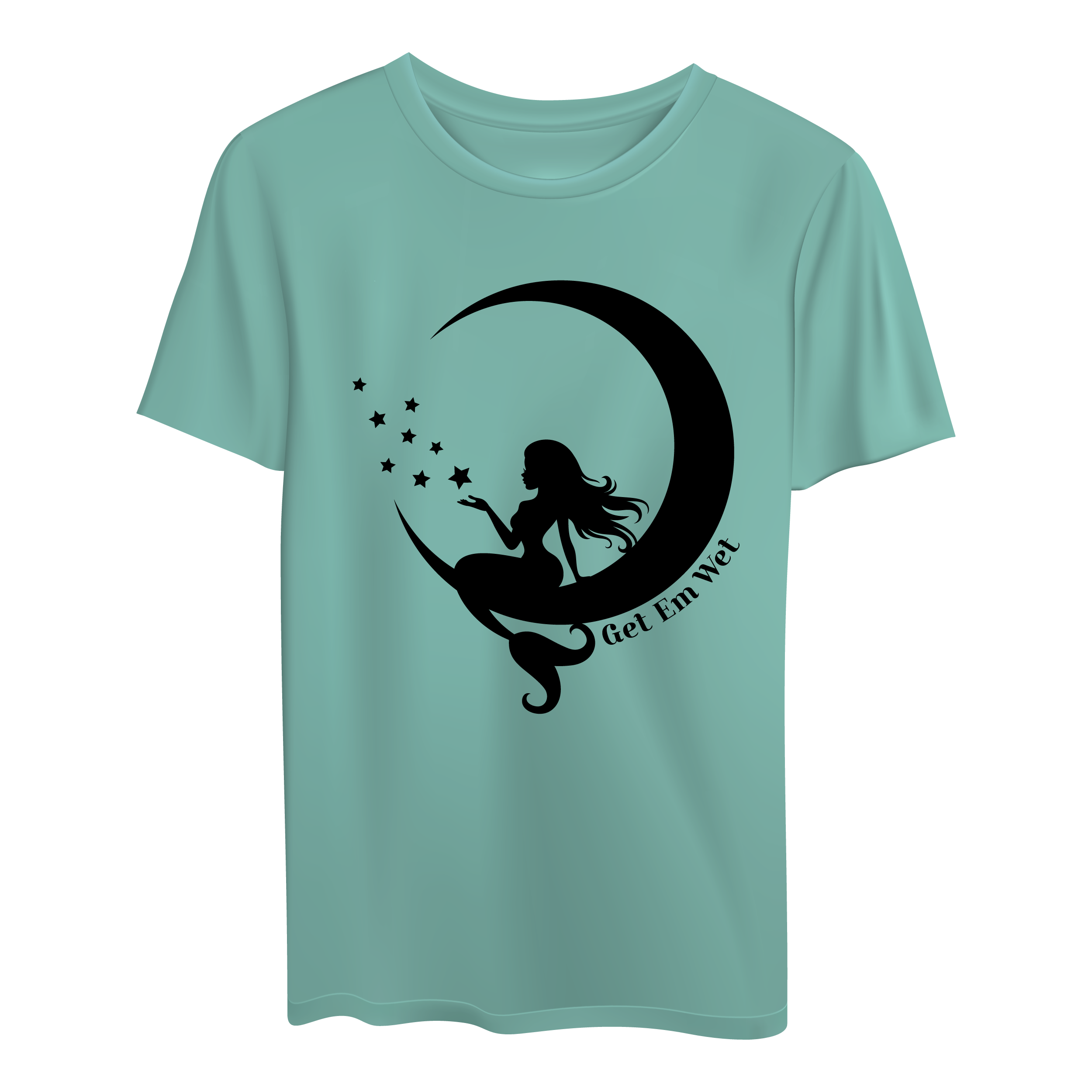 Moon Mermaid Short Sleeve Shirt
