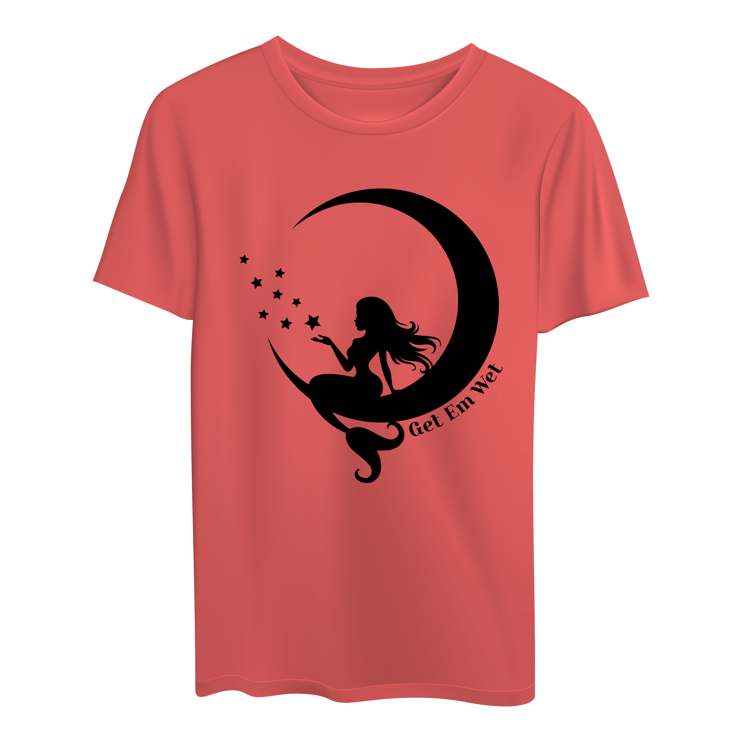 Moon Mermaid Short Sleeve Shirt
