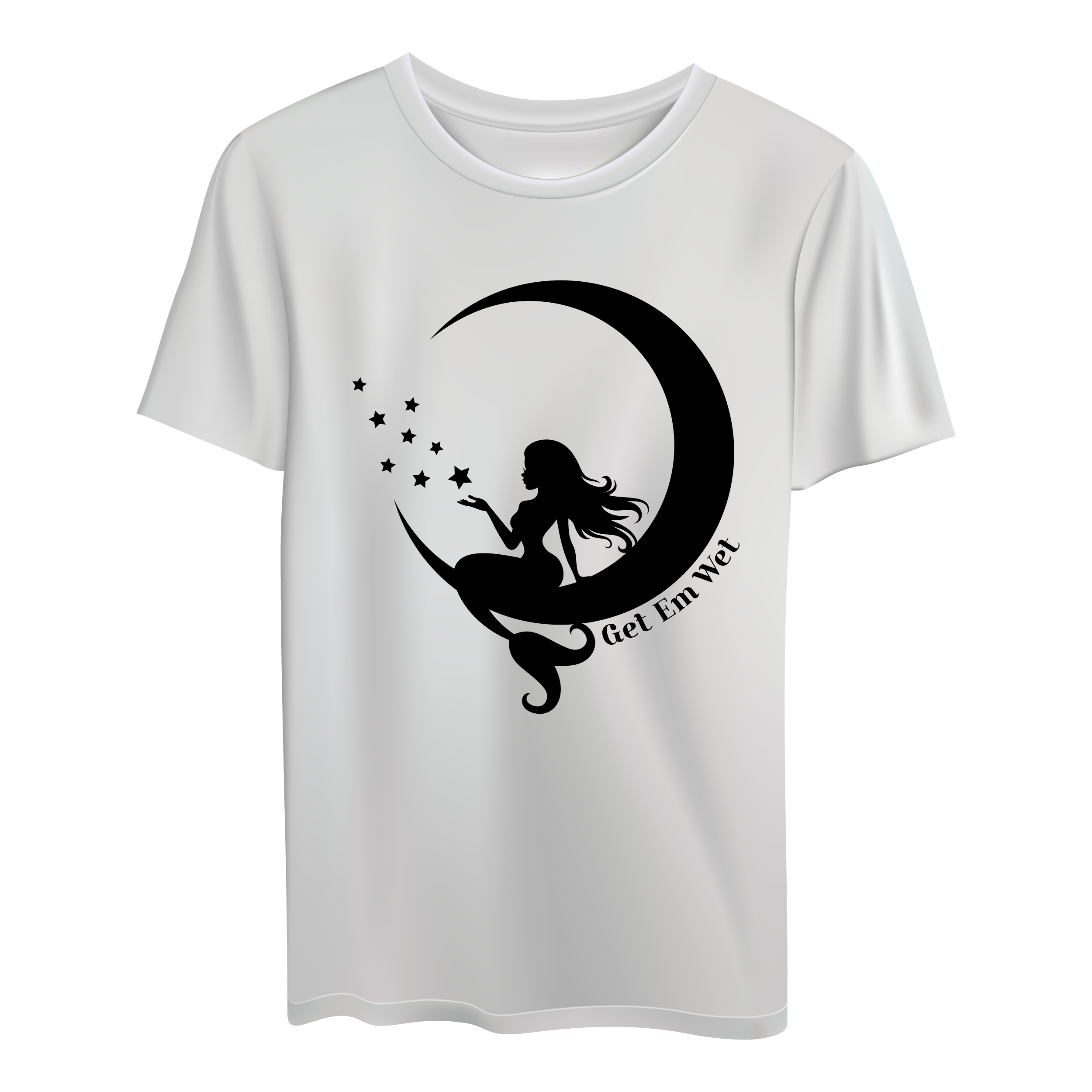 Moon Mermaid Short Sleeve Shirt
