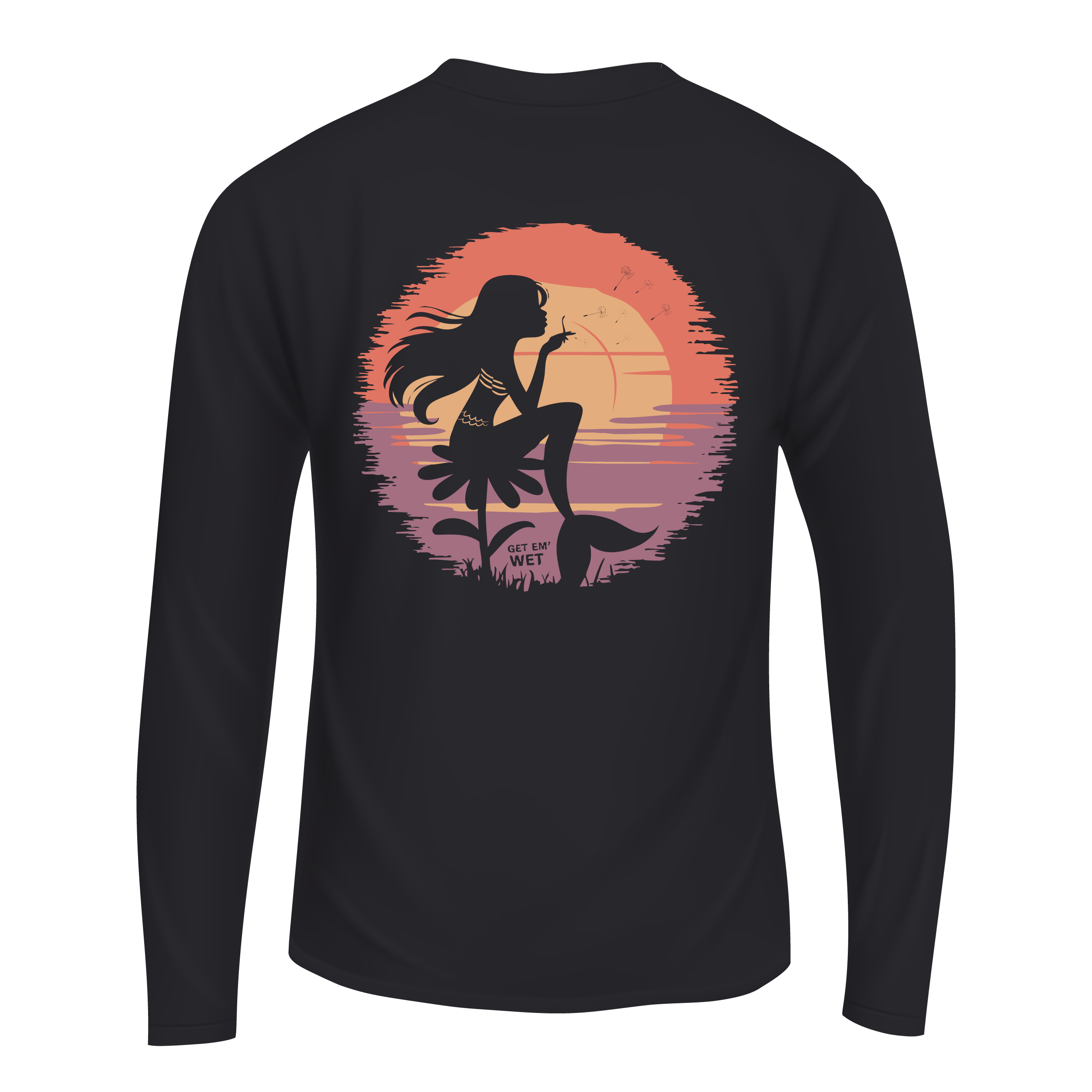 Sunset Mermaid Long Sleeve Shirt