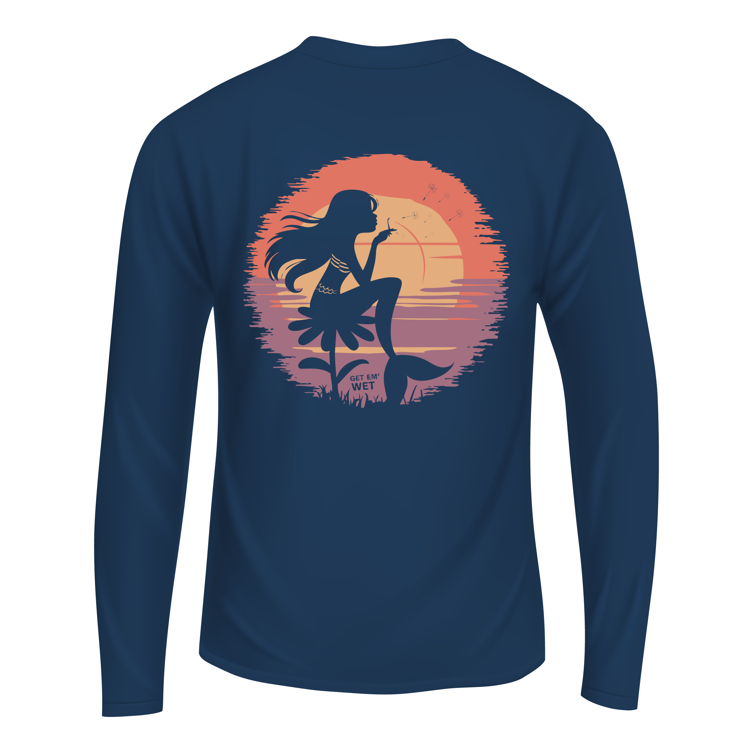 Sunset Mermaid Long Sleeve Shirt