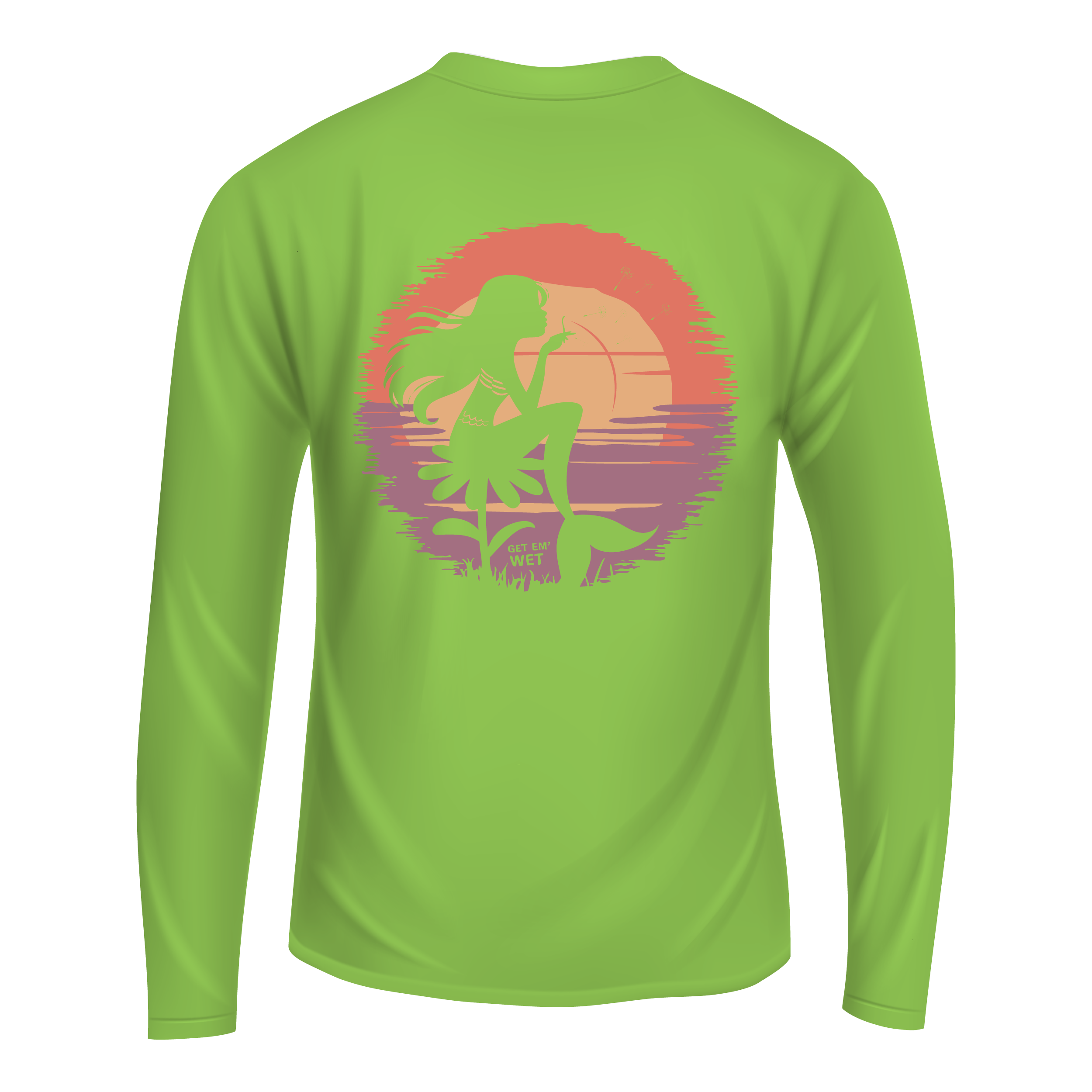 Sunset Mermaid Long Sleeve Shirt