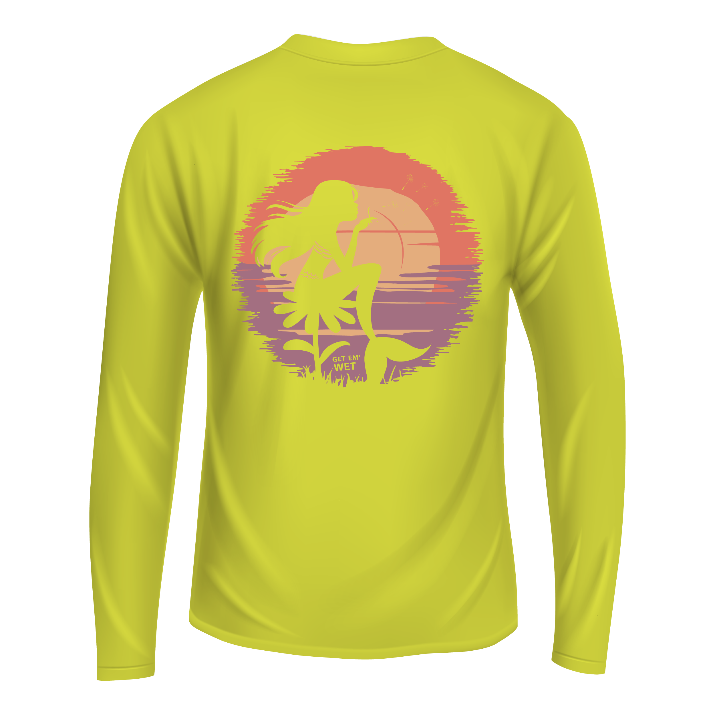 Sunset Mermaid Long Sleeve Shirt