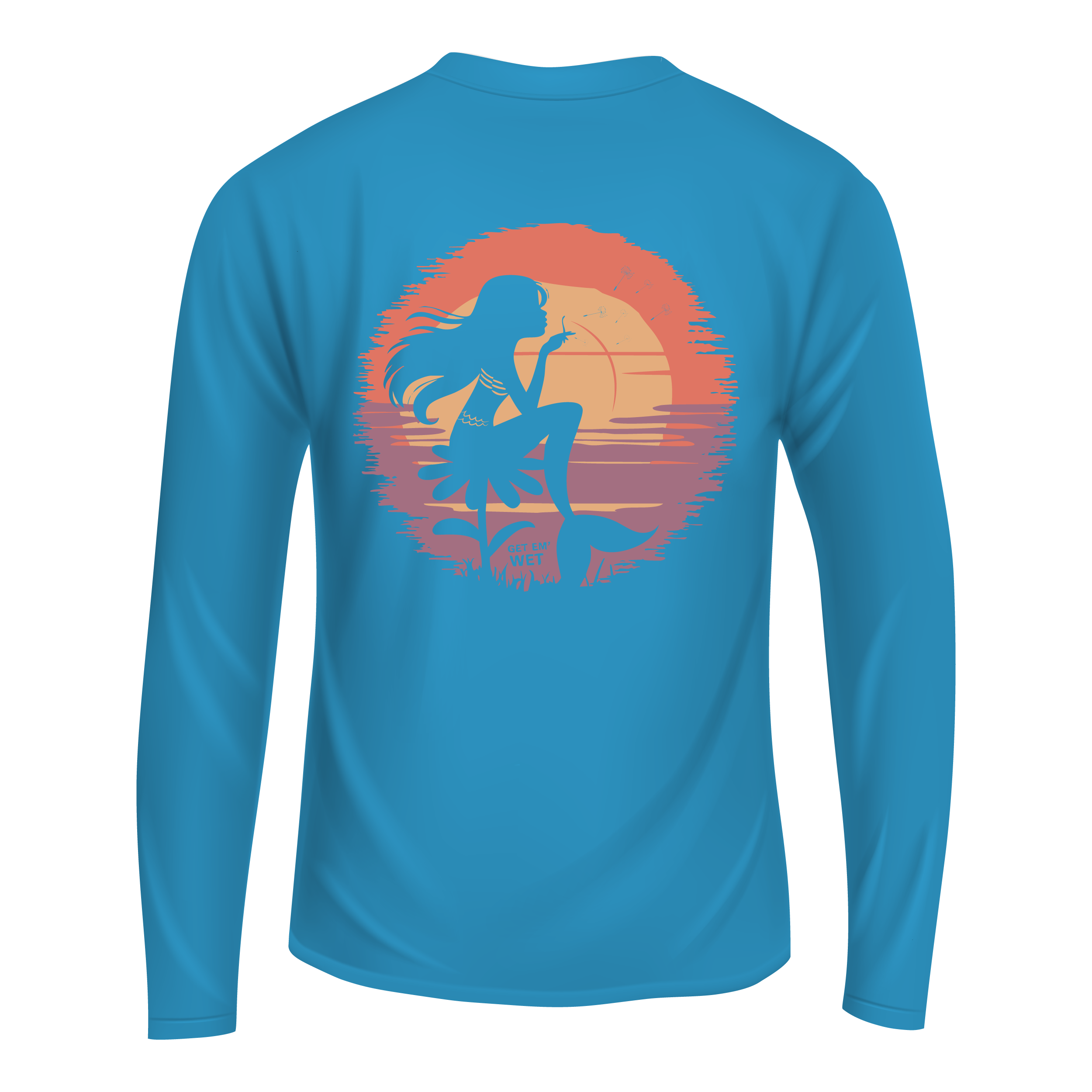 Sunset Mermaid Long Sleeve Shirt