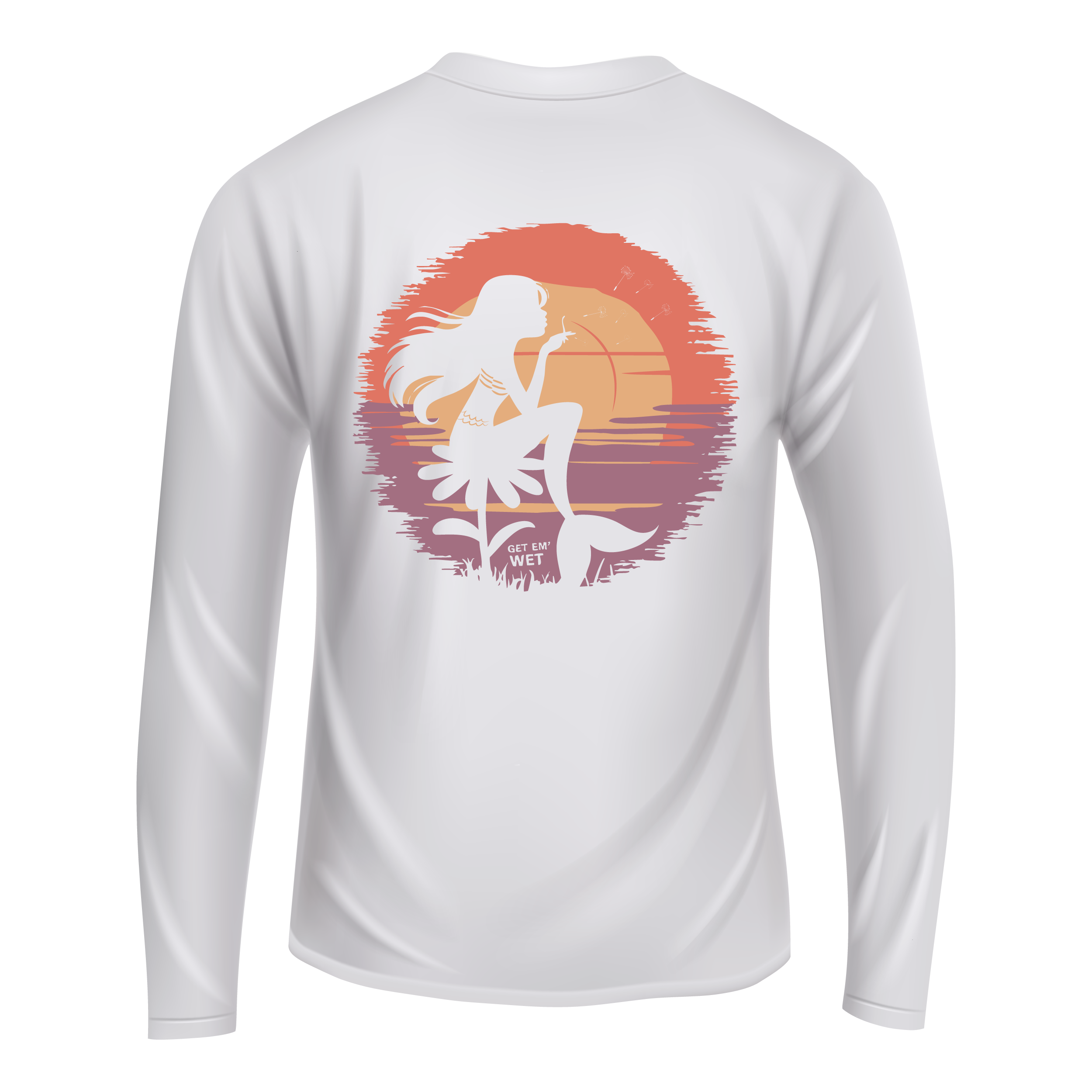 Sunset Mermaid Long Sleeve Shirt
