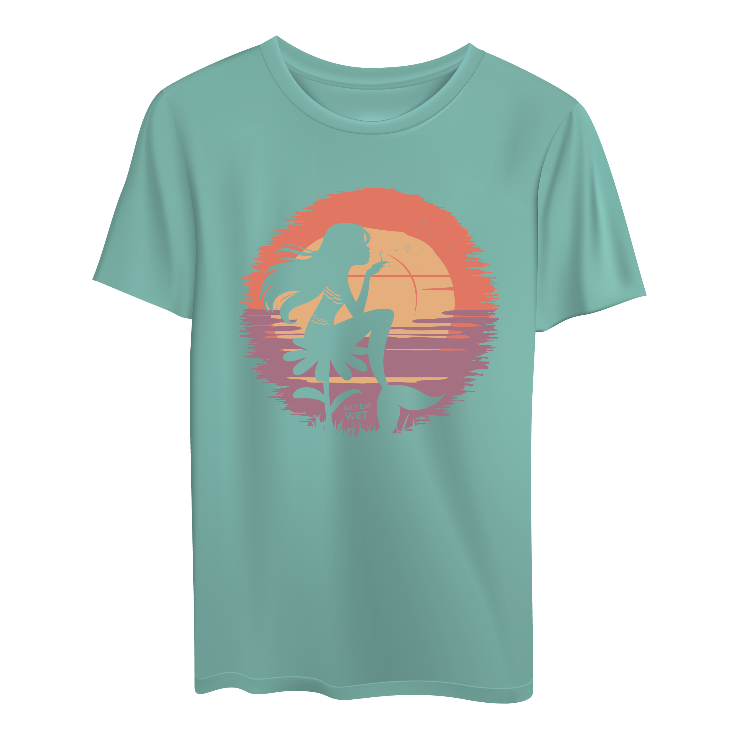 Sunset Mermaid Shirt