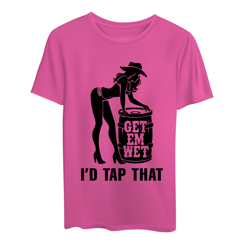 Get Em Wet Mermaid Logo Tee