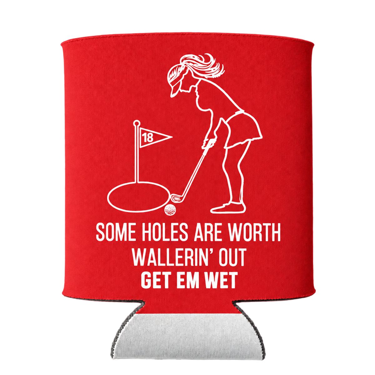 Golf koozie in Red