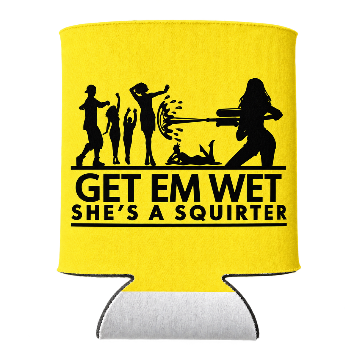 Water Gun koozie in Yellow