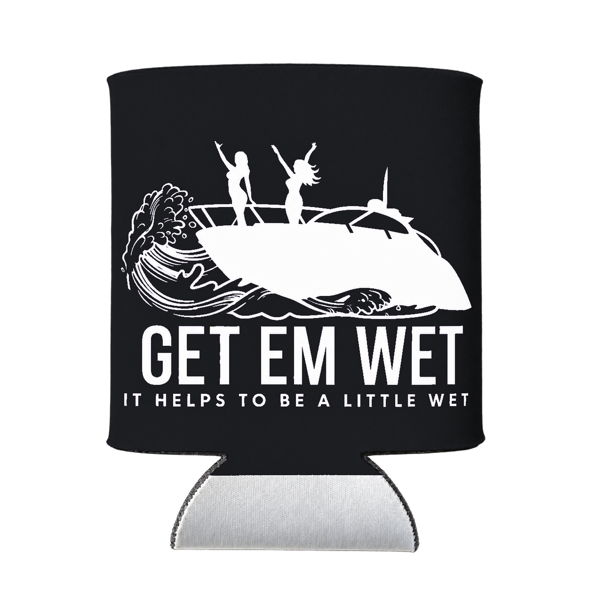 Boat Party Koozie in Black