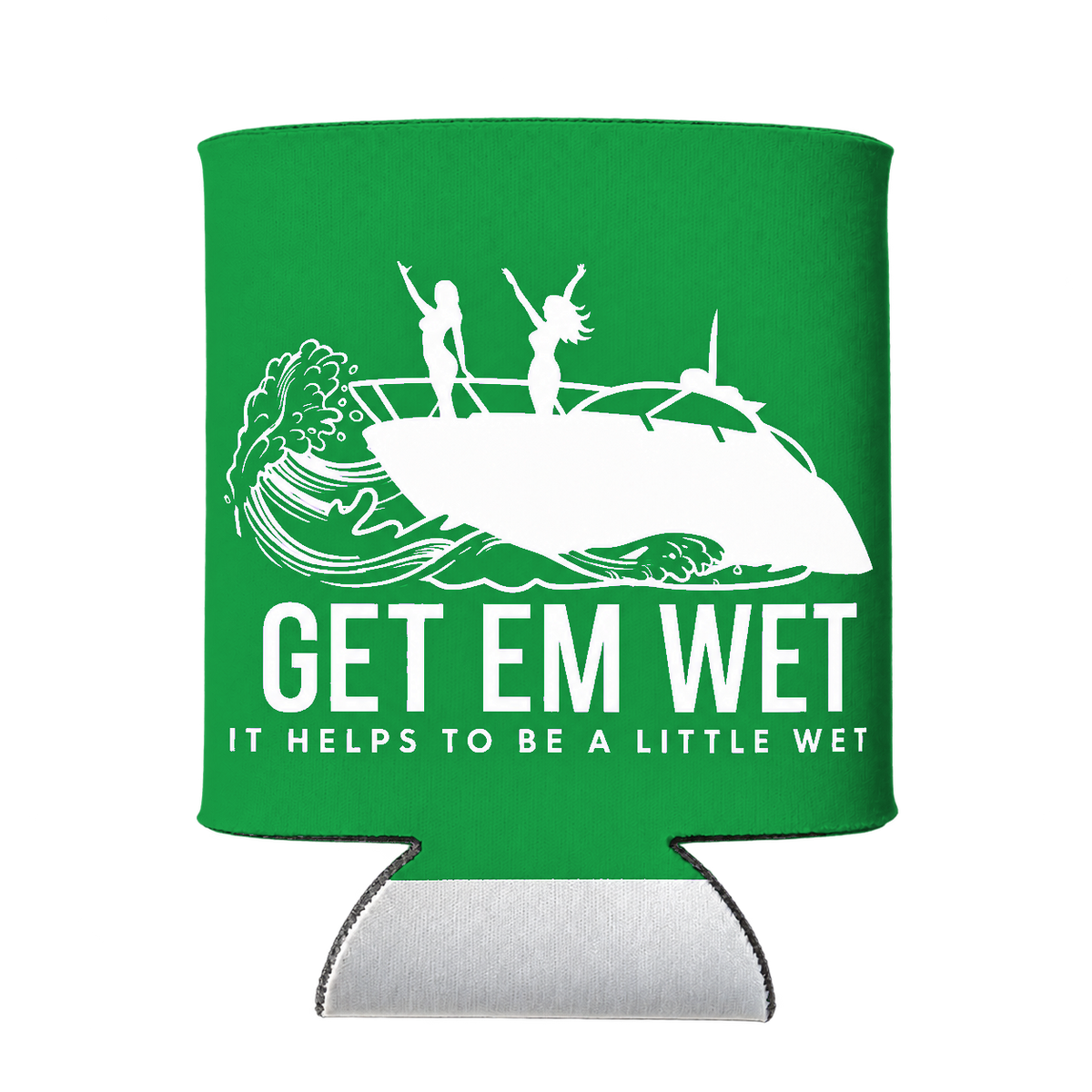 Boat Party Koozie in Green