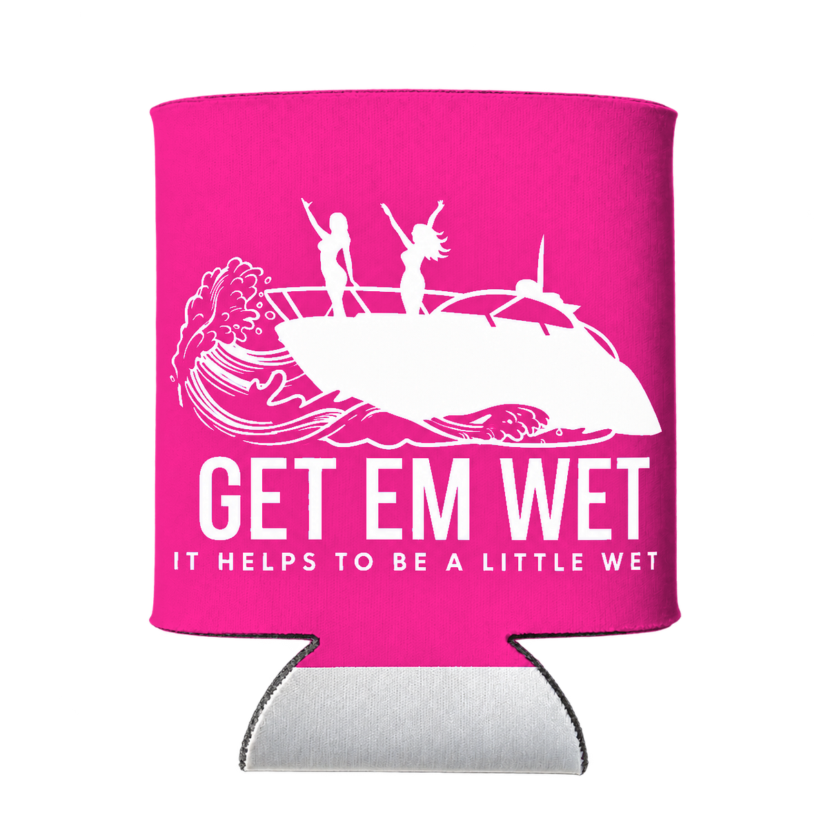 Boat Party Koozie in Pink