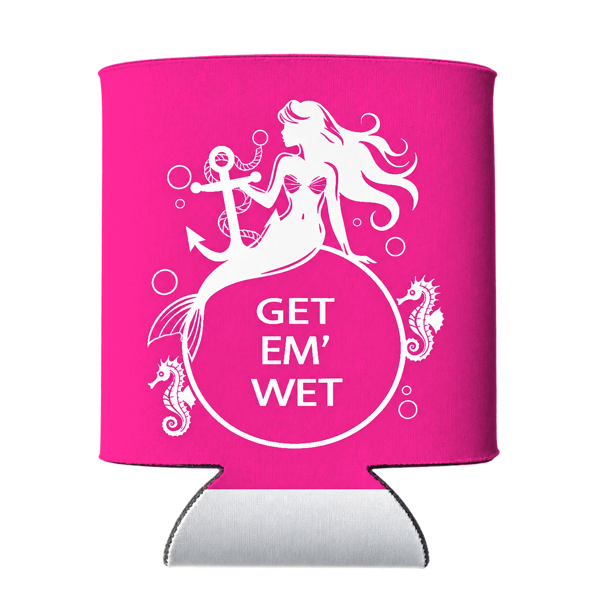Anchor Mermaid Koozie in Pink