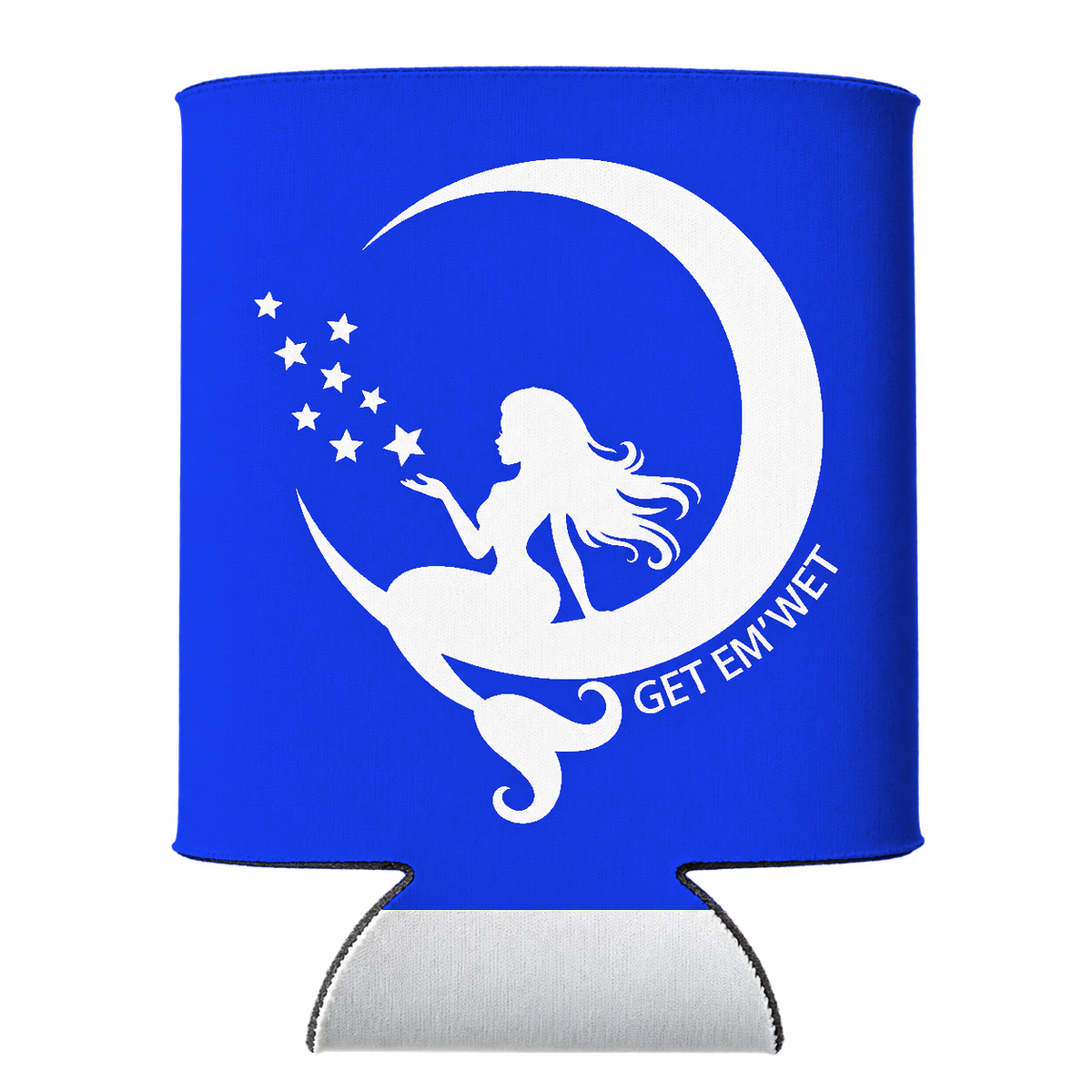 Moon Mermaid Koozie in Blue