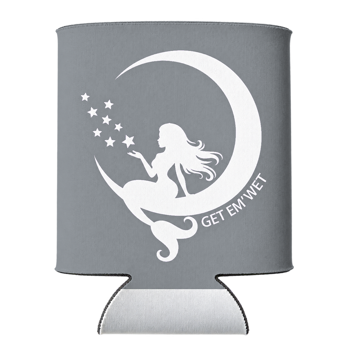 Moon Mermaid Koozie in Gray