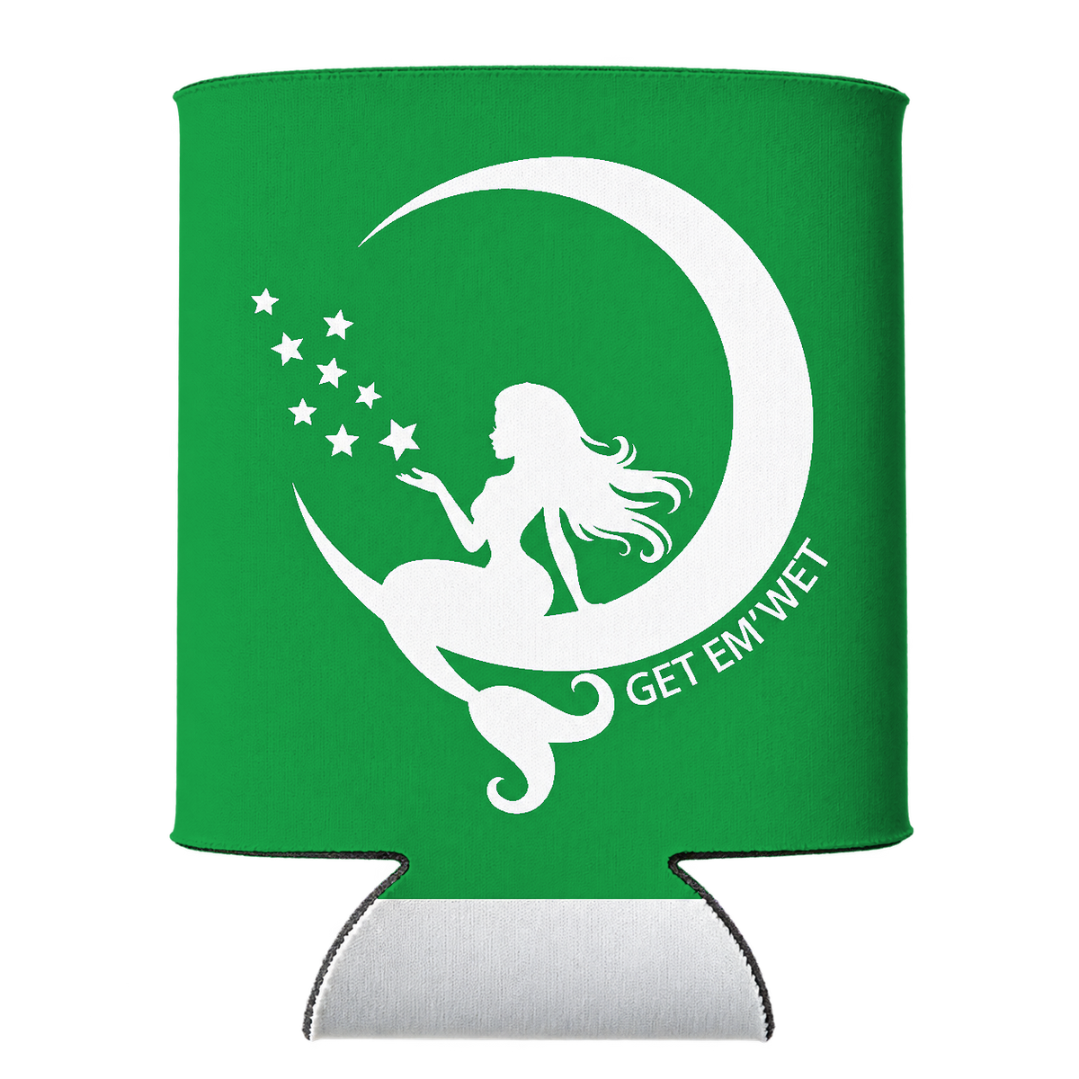 Moon Mermaid Koozie in Green