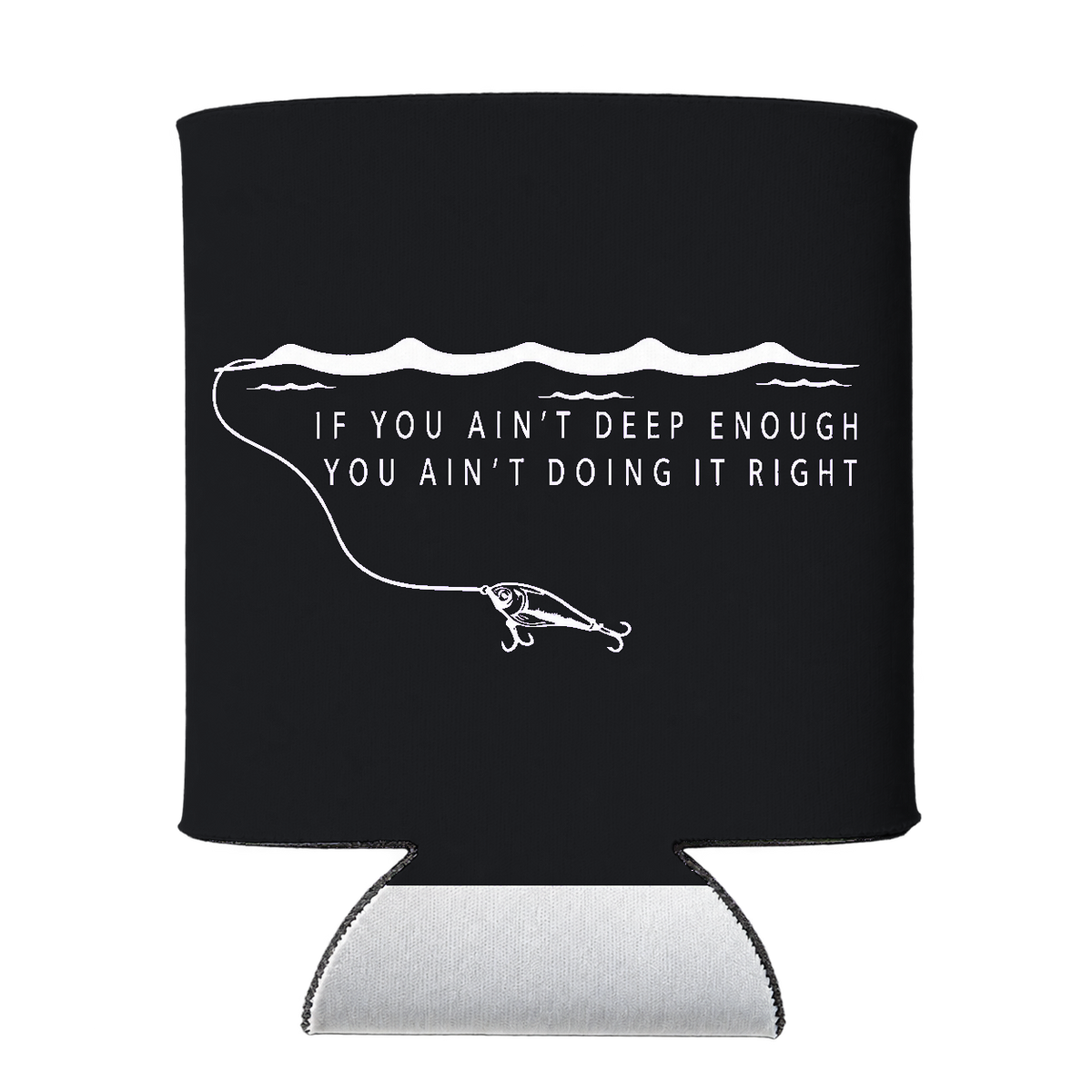 Deep Enough Koozie in Black
