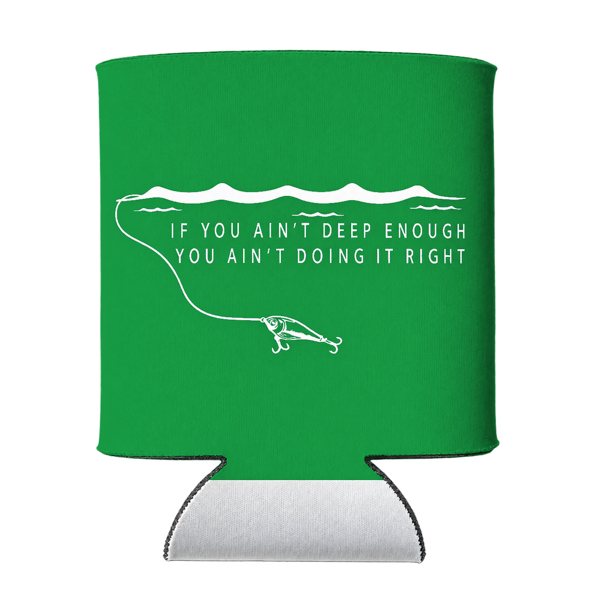 Deep Enough Koozie in Green