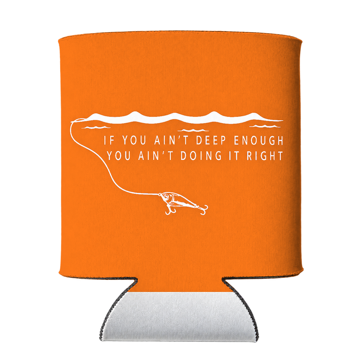 Deep Enough Koozie in Orange