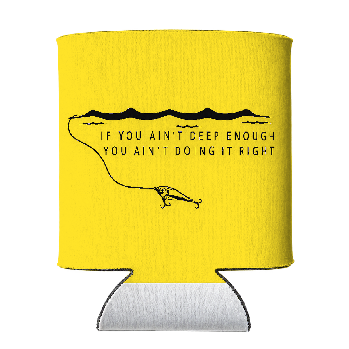 Deep Enough Koozie in Yellow