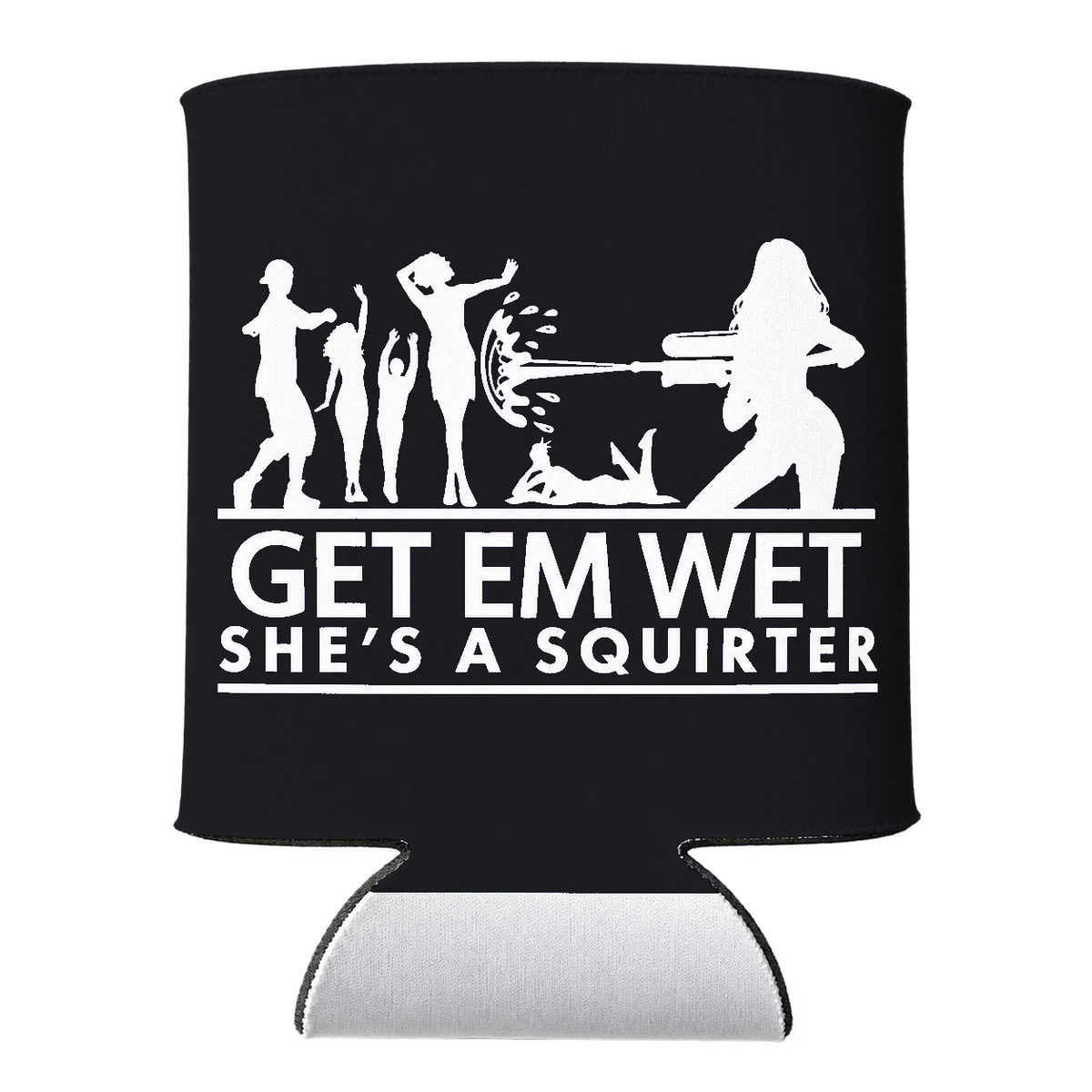 She’s a Squirter Koozie in Black