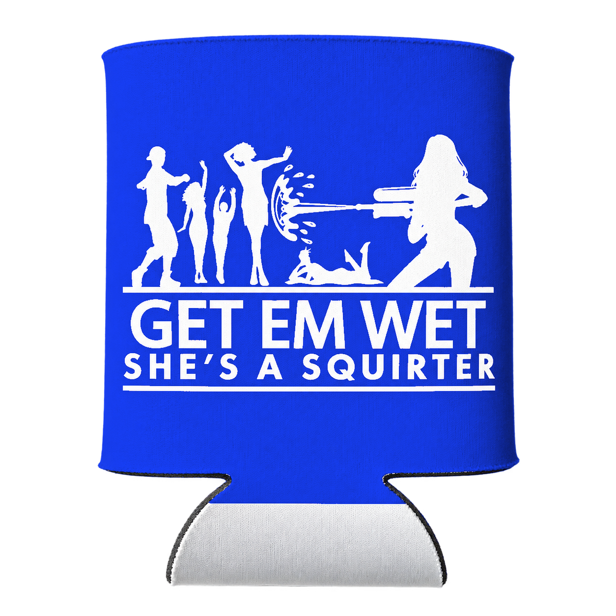 She’s a Squirter Koozie in Blue