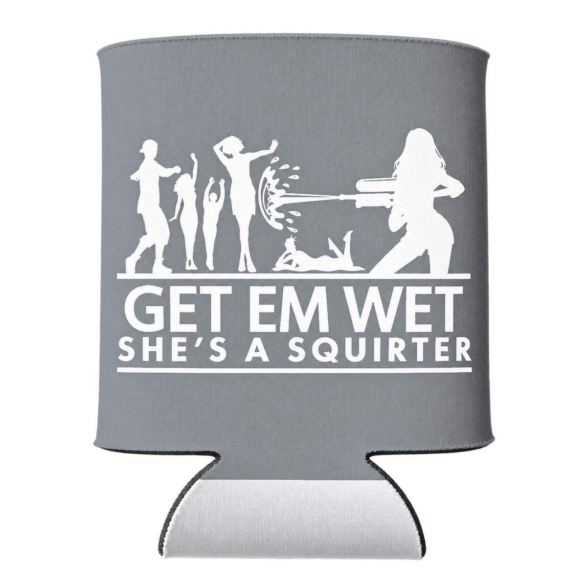 She’s a Squirter Koozie in Gray