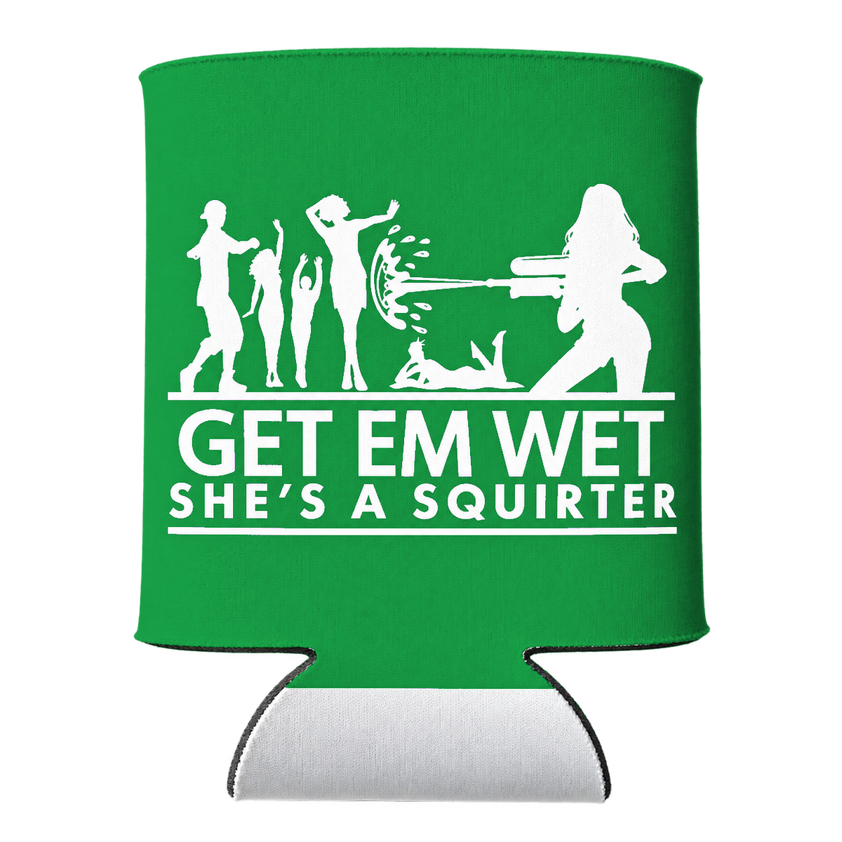 She’s a Squirter Koozie in Green