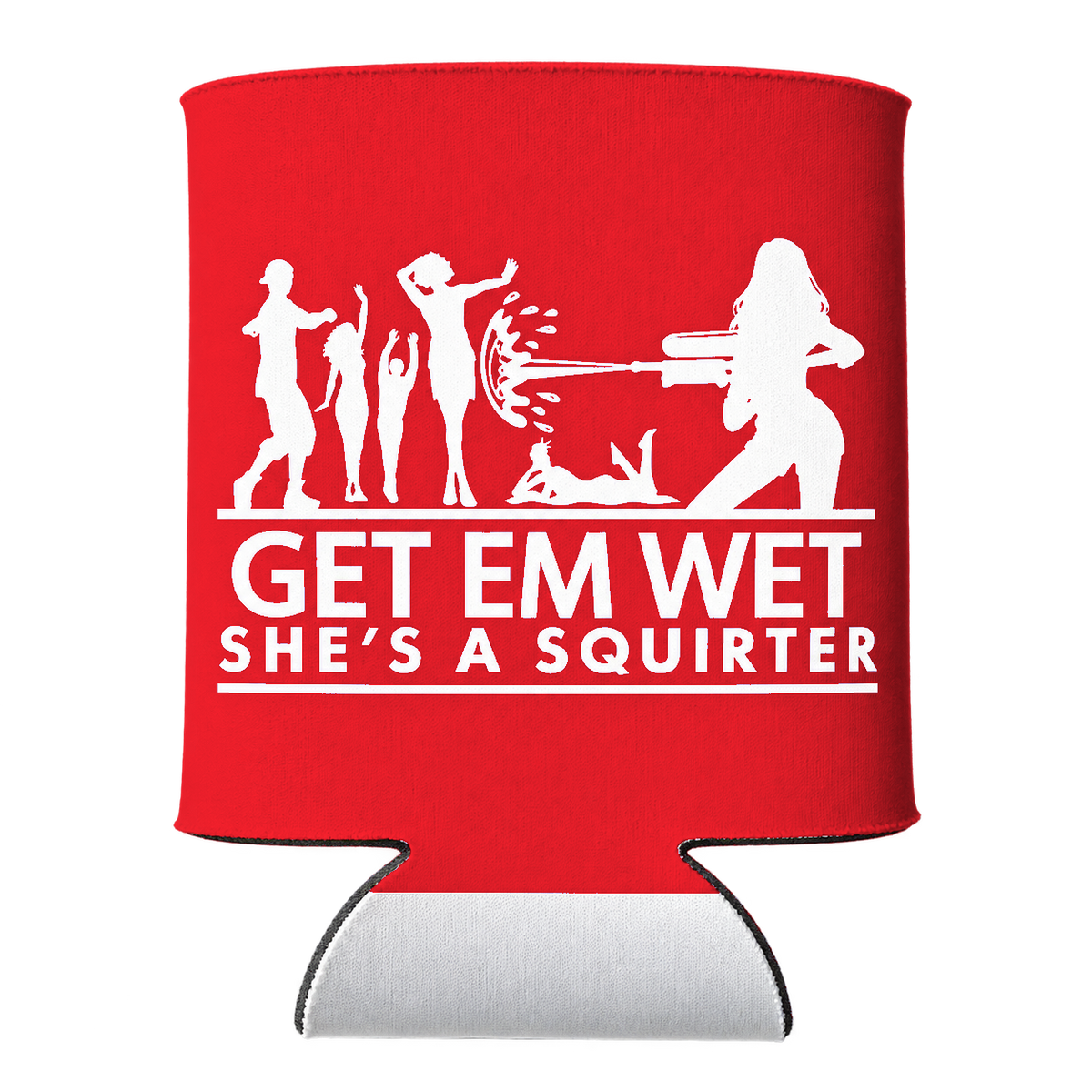 She’s a Squirter Koozie in Red