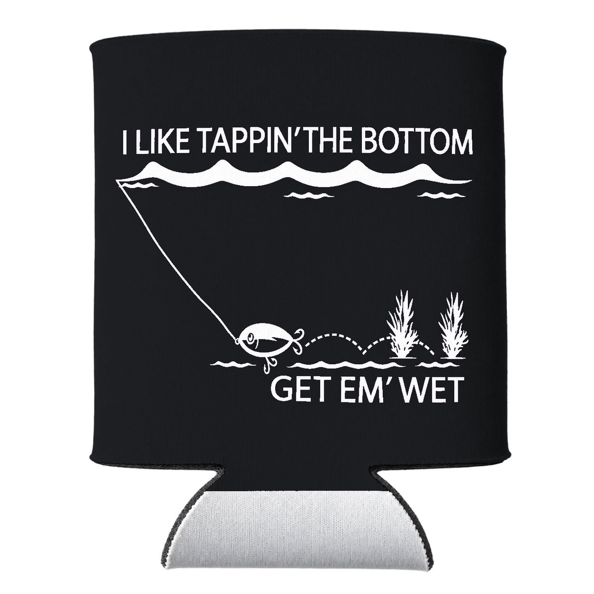 Tappin’ the Bottom Koozie in Black