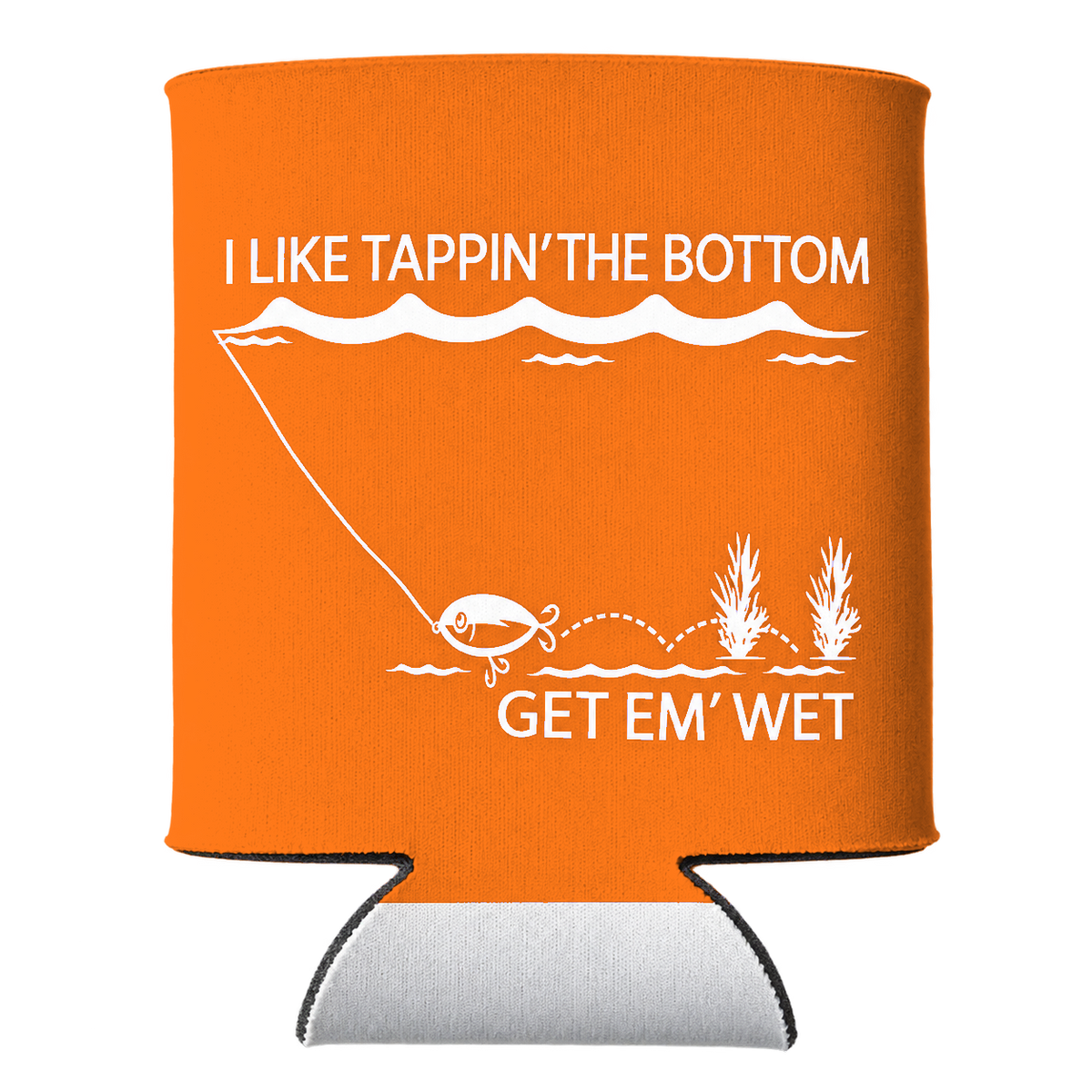 Tappin’ the Bottom Koozie in Orange