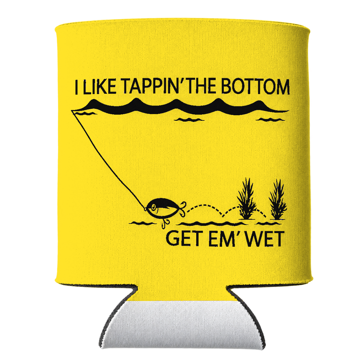 Tappin’ the Bottom Koozie in Yellow