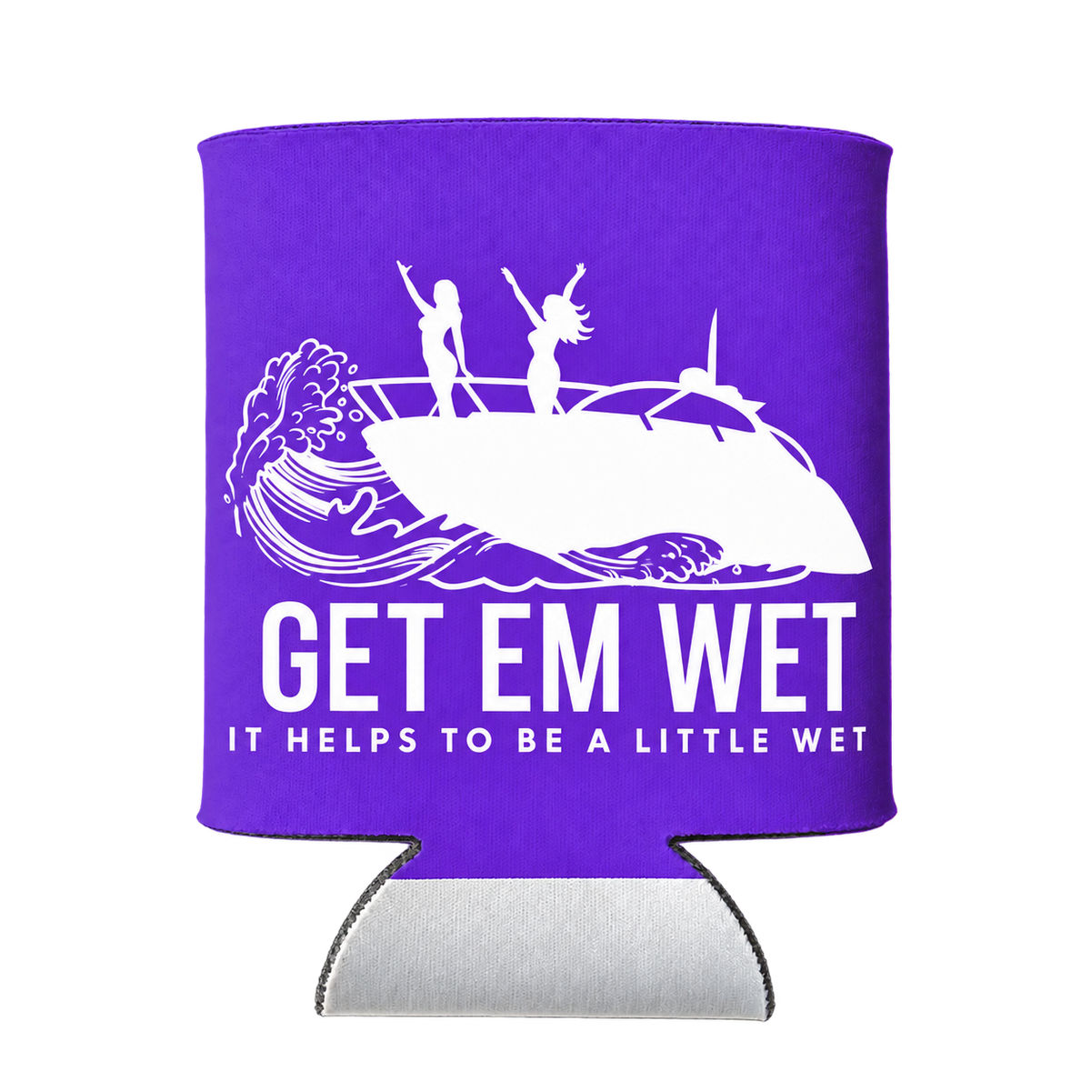 Boat Party Koozie in purple