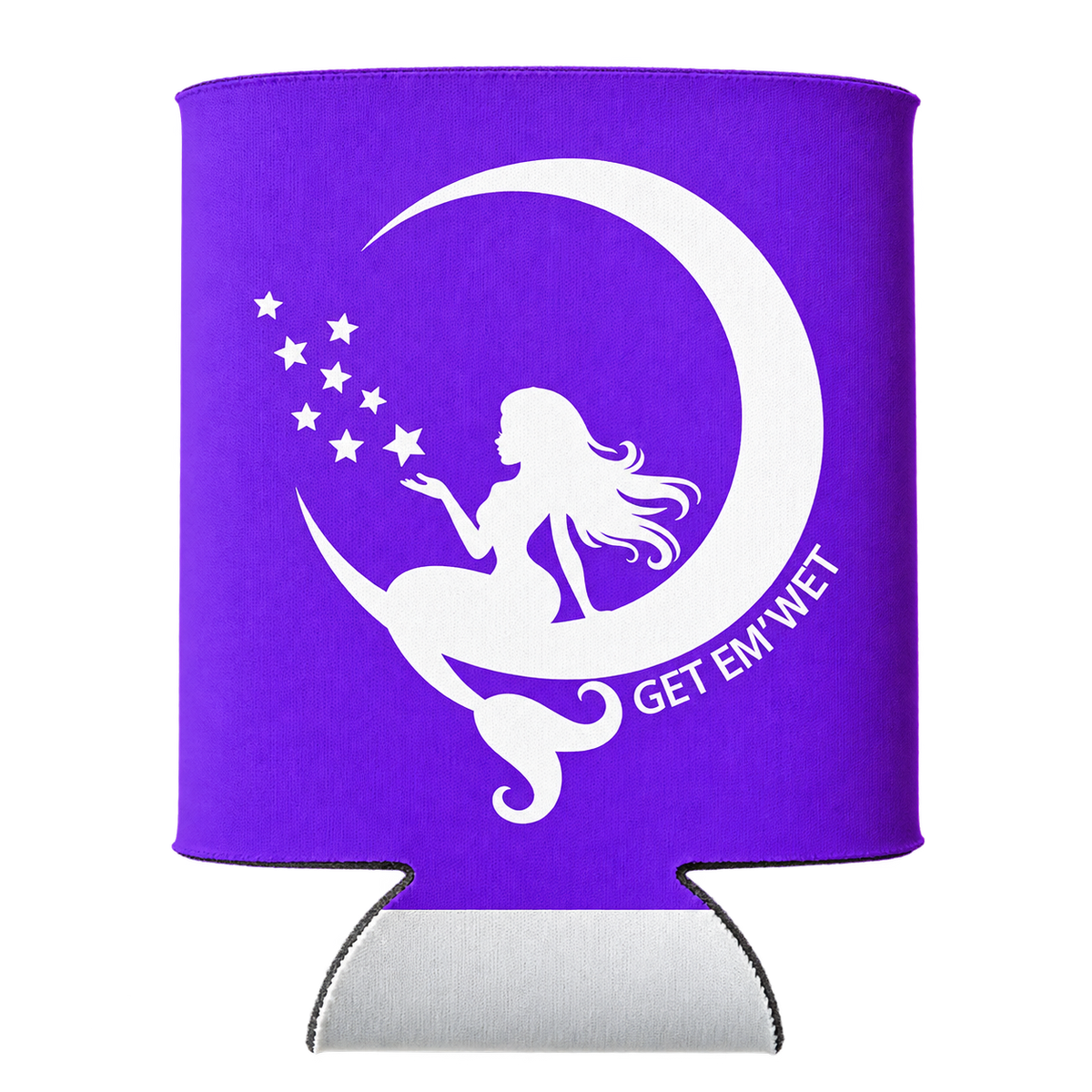 Moon Mermaid Koozie in purple