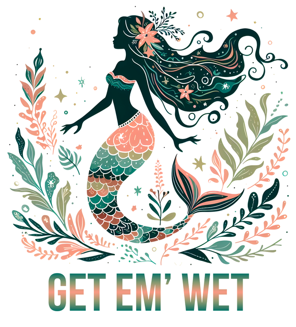 Botanical Mermaid Sticker