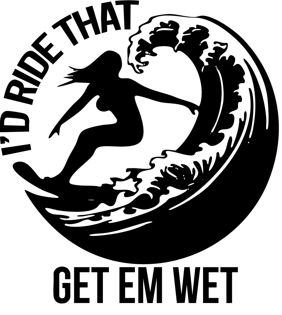 I'd Ride That Sticker original artwork