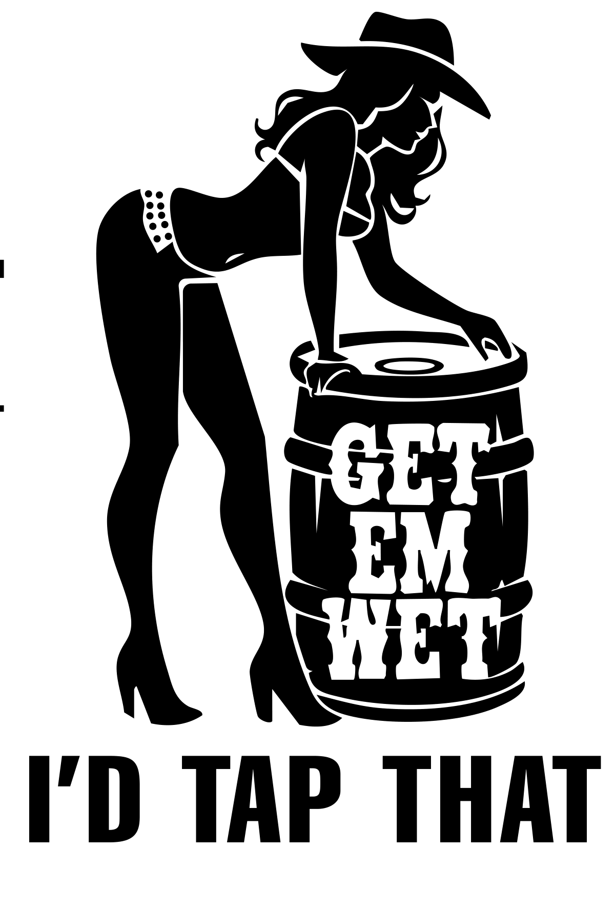 I'd Tap That Sticker original artwork