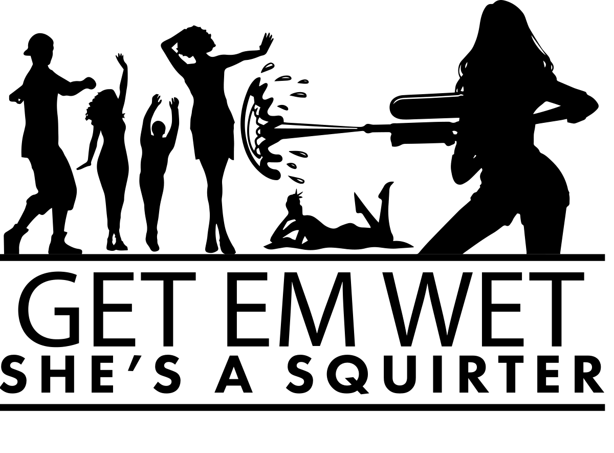 She's a Squirter Sticker original artwork