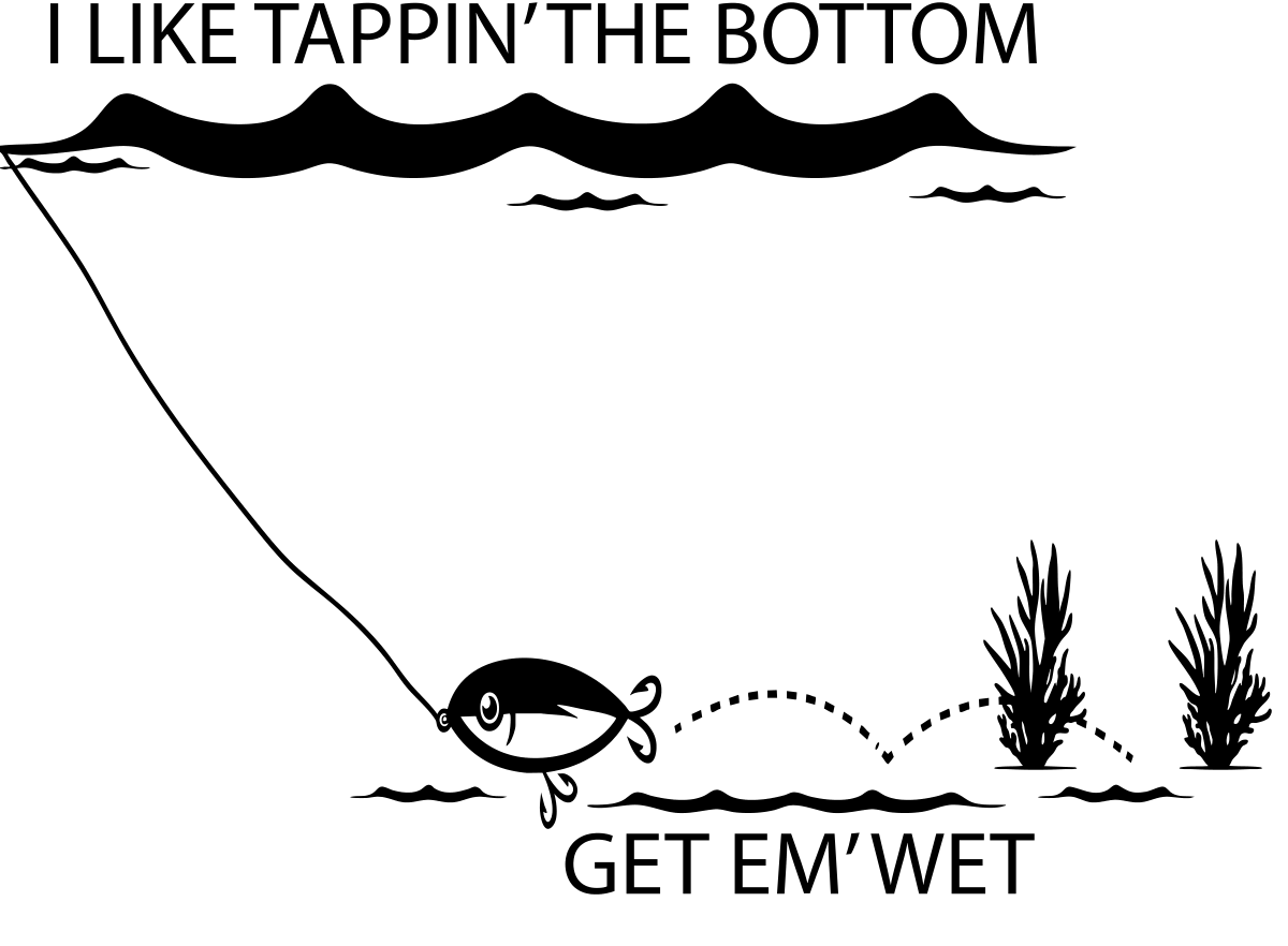 Tappin' the Bottom Sticker original artwork